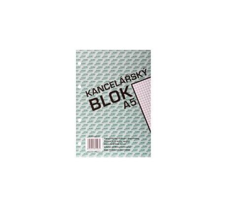 Blok kancelářský lepený BOBO A5 čtverečkovaný