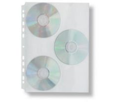 Obal závěsný na CD A4 180 mic čirý na 3 CD