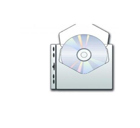 Obal závěsný na CD 115 mic čirý na 1 CD/10ks
