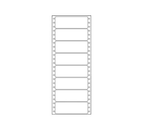 Etikety tabelační jednořadé S&K Label 100 x 36,1 bílé mm