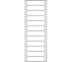 Etikety tabelační jednořadé S&K Label 89 x 23,4 bílé mm