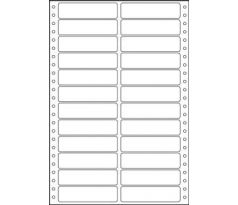 Etikety tabelační dvouřadé S&K Label 89 x 23,4 bílé mm