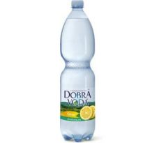 Dobrá voda jemně perlivá citron 1,5 l