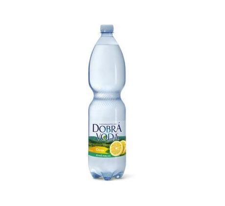 Dobrá voda jemně perlivá citron 1,5 l