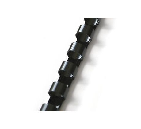 Hřbet pro kroužkovou vazbu 12,5 mm černý / 100 ks