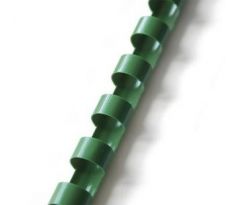 Hřbet pro kroužkovou vazbu 12,5 mm zelený / 100 ks
