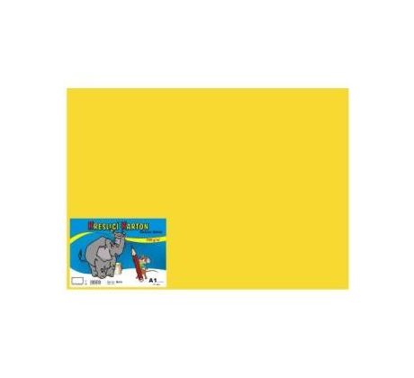 Karton kreslicí barevný A1 180g / 10l žlutý