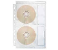 Obal závěsný na CD A4 čirý na 4 CD / 1 ks