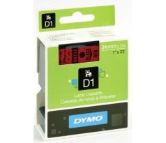 Páska DYMO D1 24mm/7m černá na červené