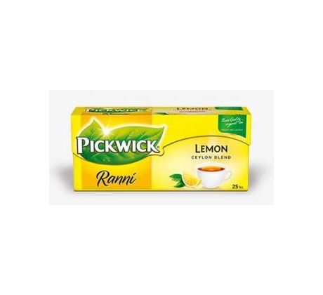 Černý čaj Pickwick ranní s citronem / 25 sáčků