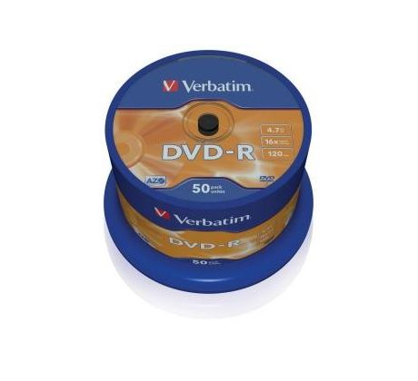 DVD -R VERBATIM 4,7 GB, cake box, 43548, 16x, 50-pac
