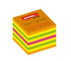 Blok samolepicí Kores Cubo Summer neon 50 x 50 mm/ 450 listů