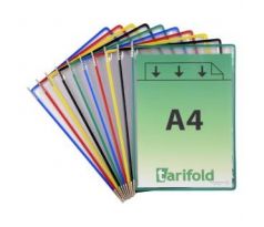 Tarifold - kapsy otevřené shora A4 / 10 ks mix barev