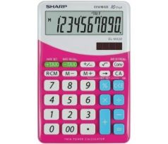 Kalkulačka SHARP EL332B PK stolní / 10 míst růžová
