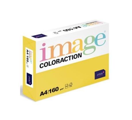 Papír kopírovací Coloraction A4 160 g žlutá sytá 250 listů