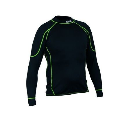 Tričko REWARD, pánské, dlouhý rukáv, hřejivé, černo-zelené vel. XL