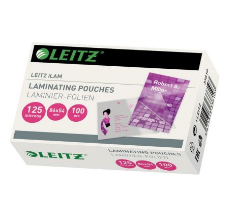 Fólie laminovací Leitz 54 x 86mm, 125 mic / 100 ks