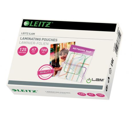 Fólie laminovací Leitz A7, 125 mic / 100 ks