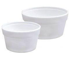 Jednorázové nádobí Termo-miska kulatá bílá 450 ml [25 ks]