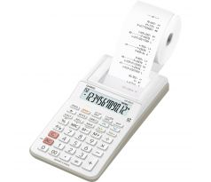 Kalkulačka Casio HR 8 RCE s tiskem bílá