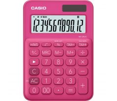 Kalkulačka Casio MS 20 UC/RD stolní / 12 míst červená