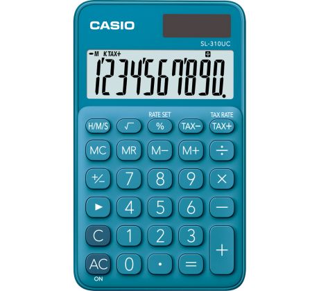 Kalkulačka Casio SL 310 UC kapesní / 10 míst modrá