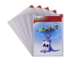 Kapsa samolepicí Kang Easy Clic Tarifold A4 5 ks červená