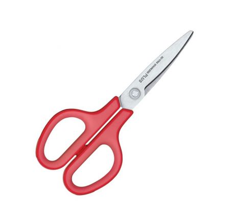 Nůžky kancelářské PLUS Fitcut 17,5 cm červené