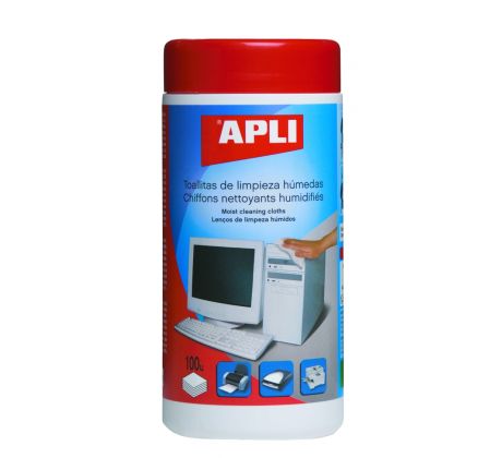 Ubrousky APLI na plasty 100 ks (dezinfekční)