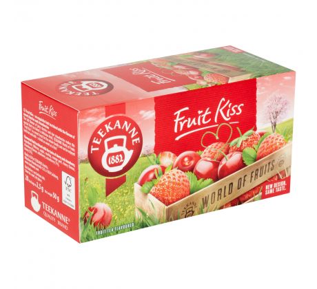 Ovocný čaj Teekanne Fruit Kiss (třešeň + jahoda) / 20 sáčků