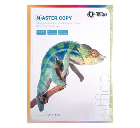 Papír kopírovací colour Master A4, 80g světlá duha mix 5 barev - 100 listů