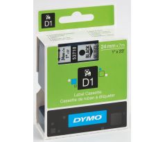 Páska DYMO D1 24mm/7m černá na čiré
