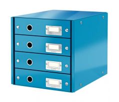 Box zásuvkový Leitz CLICK & STORE 4 zásuvky modrý