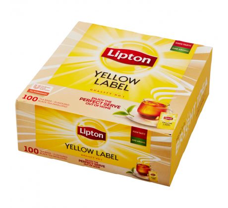 Černý čaj Lipton yellow label / 100 x 1,8g  hygienicky balený