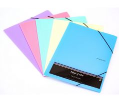 Desky s gumičkou PASTELINI A4 fialové
