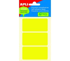 Etikety Apli 34x67 mm/15 ks žluté 5 listů
