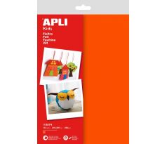Filc APLI 210x297 mm oranžový/10 listů