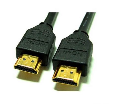 Kabel HDMI M- HDMI M, High Speed, zlacené konektory 3m, černý