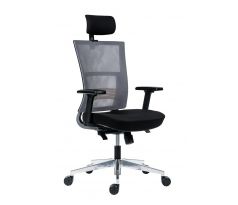 Kancelářská židle Next sv. šedá/černá