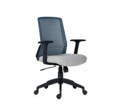 Kancelářská židle Novello černá/šedá