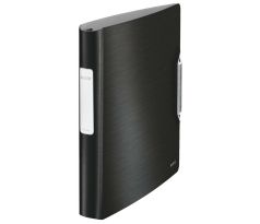 Mobilní kroužkový pořadač 4xD kroužky Leitz ACTIVE Style 5,2 cm saténově černý