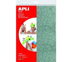 Pěnovka APLI 210x297x2 mm se třpytkami mix barev/4 listy (zlatá)