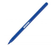 Pero kuličkové Kores K0 trojhranné 1 mm, modré