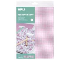 Sada látek Apli A4 samolepicí, mix růžových odstínů / 4 ks