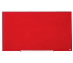 Skleněná tabule Nobo Impression Pro červená, 126,4 x 71,1 cm