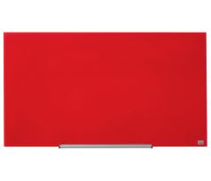 Skleněná tabule Nobo Impression Pro červená, 99,3 x 55,9 cm