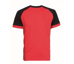 Tričko OLIVER, pánské, krátký rukáv, červeno-černé vel. 3XL