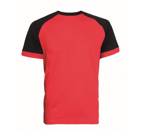 Tričko OLIVER, pánské, krátký rukáv, červeno-černé vel. 3XL