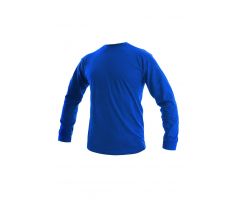Tričko PETR, pánské, dlouhý rukáv, středně modré vel. M
