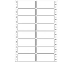 Etikety tabelační dvouřadé S&K Label 89 x 36,1 bílé mm